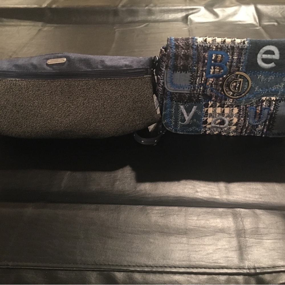 Baggallini Jean RFID Crossbody and Desiqual Tweed Crossbody *SOLD AS A PAIR*